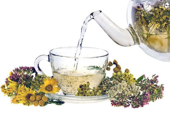 Herbal tea for treating cystitis