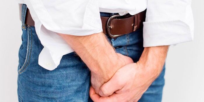 Groin pain due to cystitis